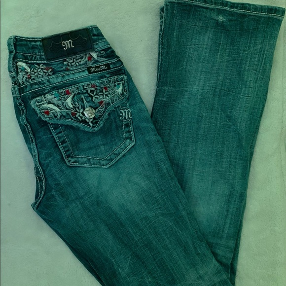 Y2K Miss Me Bootcut Flare Jeans - Picture 2 of 3